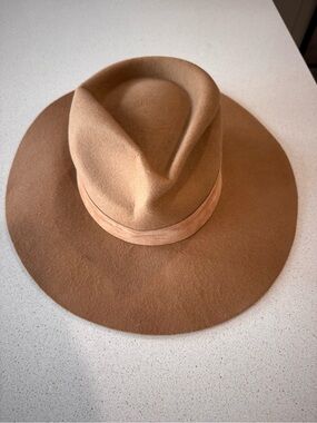 Lack Of Color Camel Wide Brim Felt Fedora